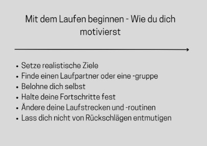 Mit dem Laufen beginnen